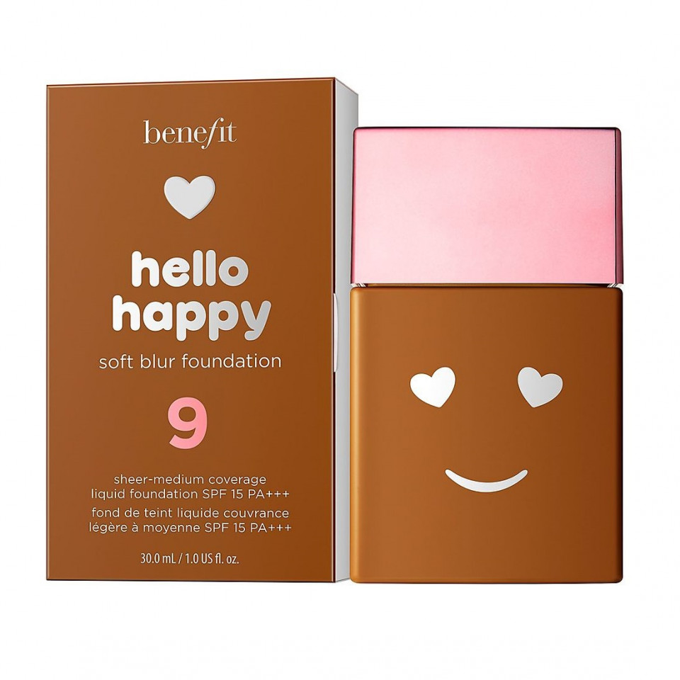 Fond de ten matifiant, Benefit, Hello Happy Soft Blur, SPF (Gramaj: 30 ml, Nuanta fond de ten:  09 D