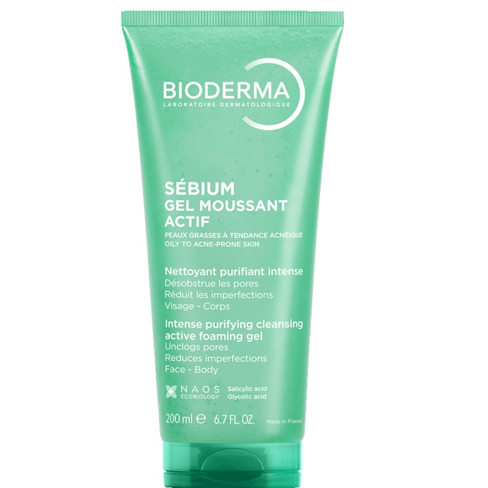 Gel de curatare spumant activ Bioderma Sebium pentru ten mixt gras (Gramaj: 400 ml, Concentratie: Gel de curatare)