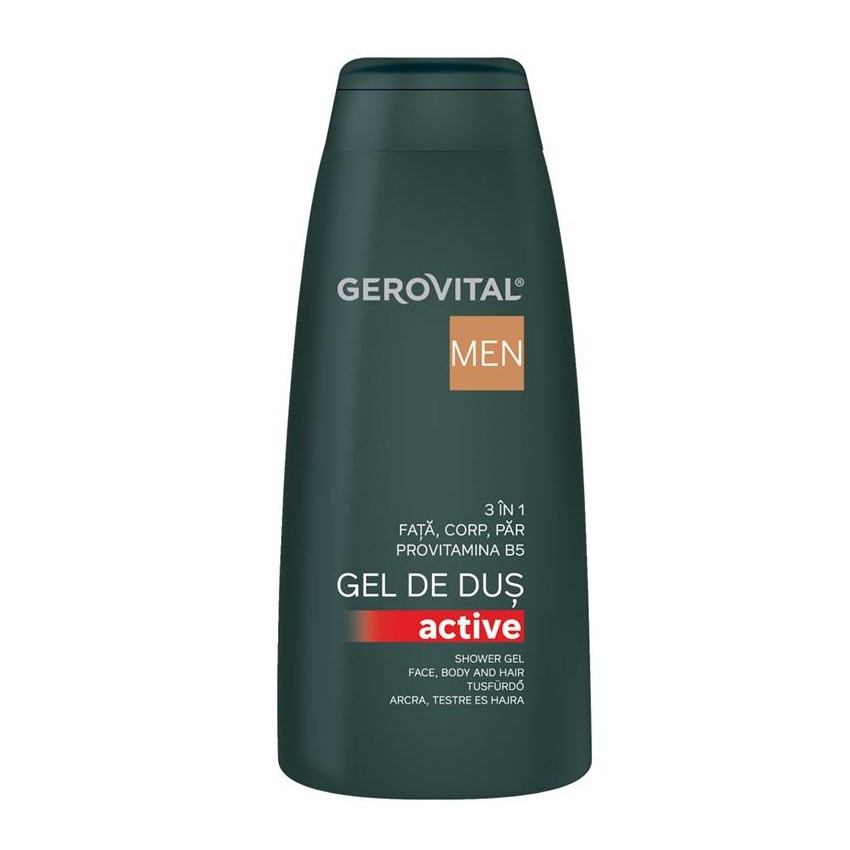 Gel de dus 3 în 1 Active Gerovital H3 Men (Concentratie: Gel de dus, Gramaj: 400 ml)