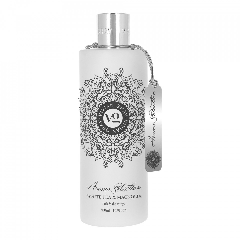 Gel de dus Vivian Gray Aroma Selection White Tea & Magnolia, 500 ml