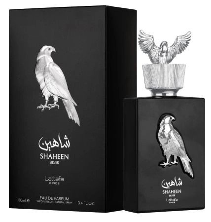 Lattafa Shaheen Silver, Apa de Parfum, Unisex, 100 ml (Concentratie: Apa de Parfum, Gramaj: 100 ml)