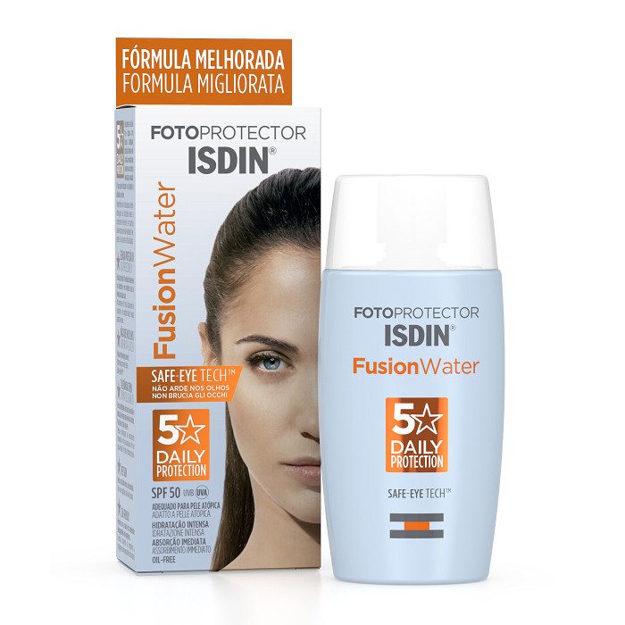 Lotiune de protectie solara pentru fata cu SPF 50 Isdin Fusion Water, 50 ml