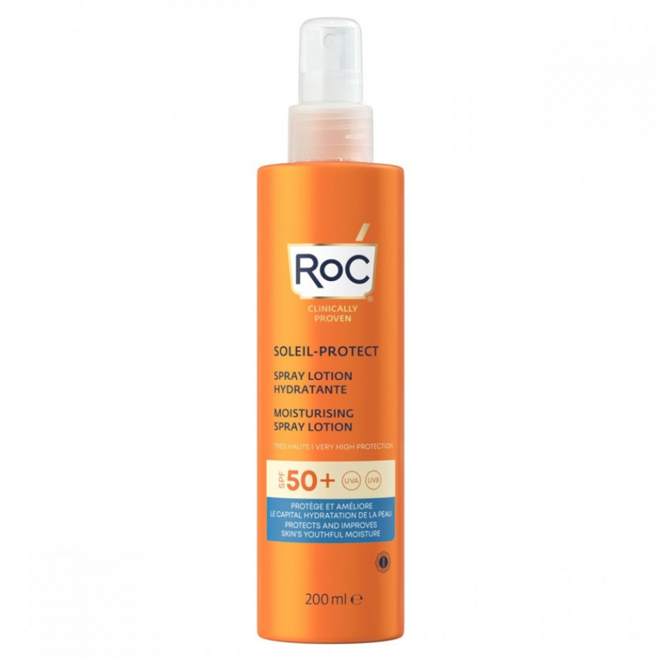 Lotiune protectie solara SPF50, Soleil Protect Moisture Lotion, Roc, 200ml