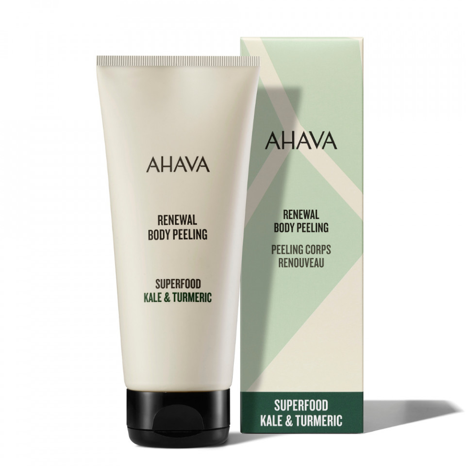 Peeling pentru corp cu kale si turmeric Ahava, 200 ml (Gramaj: 200 ml, Concentratie: Peeling)