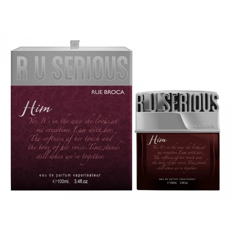 Rue Broca R U Serious Him, Apa de Parfum, Barbati, 100 ml (Gramaj: 100 ml)