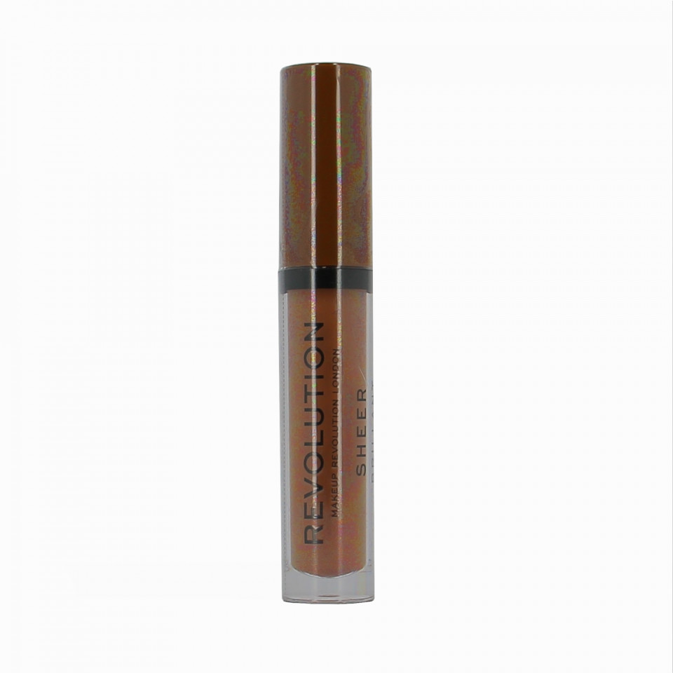 Ruj lichid Makeup Revolution, Sheer Brillant, 3,5 ml (Culoare produse: 123 Brunch)