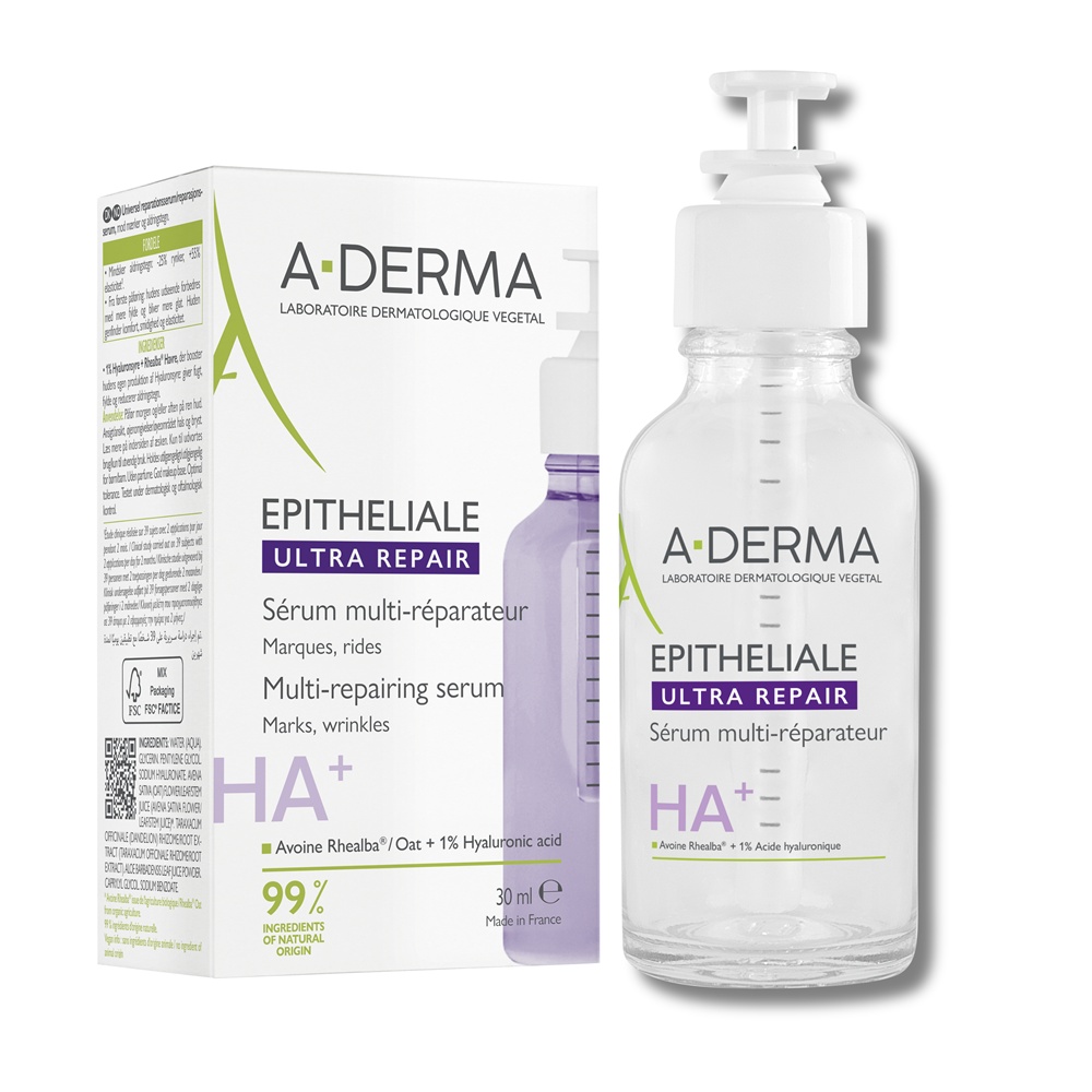 Serum multireparator Epitheliale Ultra Repair HA+ A-Derma, 30 ml