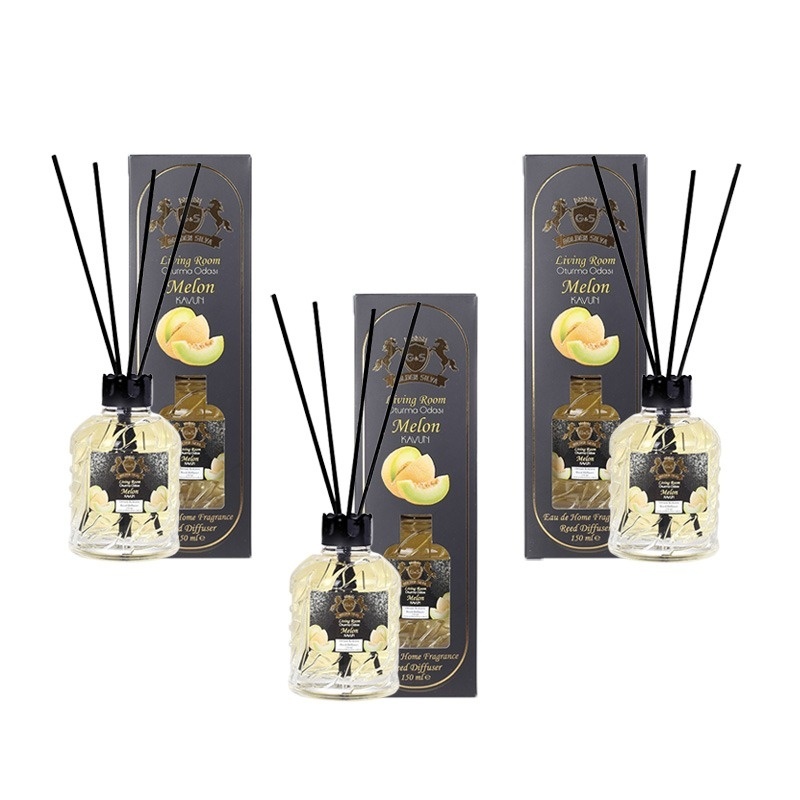 mobile dormitor Set 3 Difuzoare de Camera cu Betisoare Golden Silva Pepene Galben, 3 x 110ml