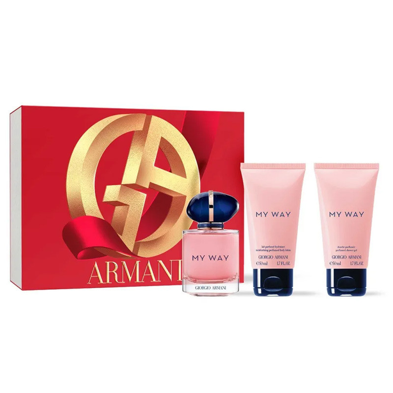 Set cadou Armani My Way, Femei, Apa de Parfum, 50 ml + Lotiune de corp 50 ml + Gel de dus , 50 ml