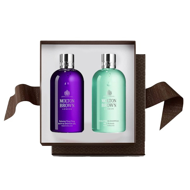 Set Cadou Molton Brown, Gel de dus Ylang Ylang 100 ml + Sampon Volumising With Kumudu 100 Ml