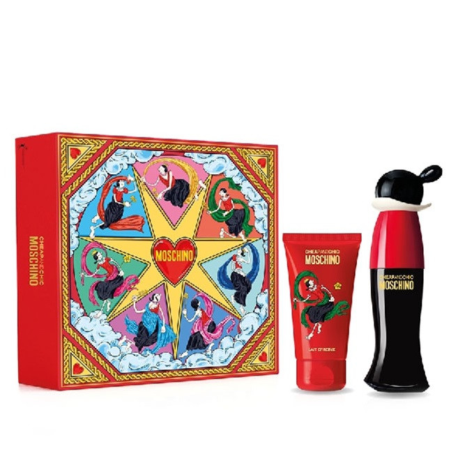 Set Cadou Moschino Cheap and Chic, Femei, Apa de Toaleta 30 ml + Lotiune de corp, 50 ml