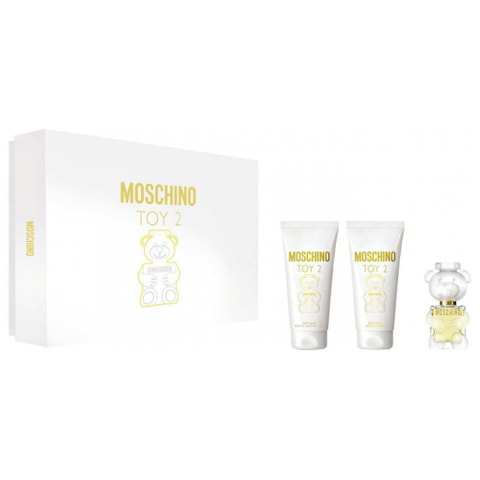 Set Cadou Moschino Toy 2, Apa de Parfum, 5 ml + Lotiune de Corp, 25 ml + Gel de Dus, 25 ml