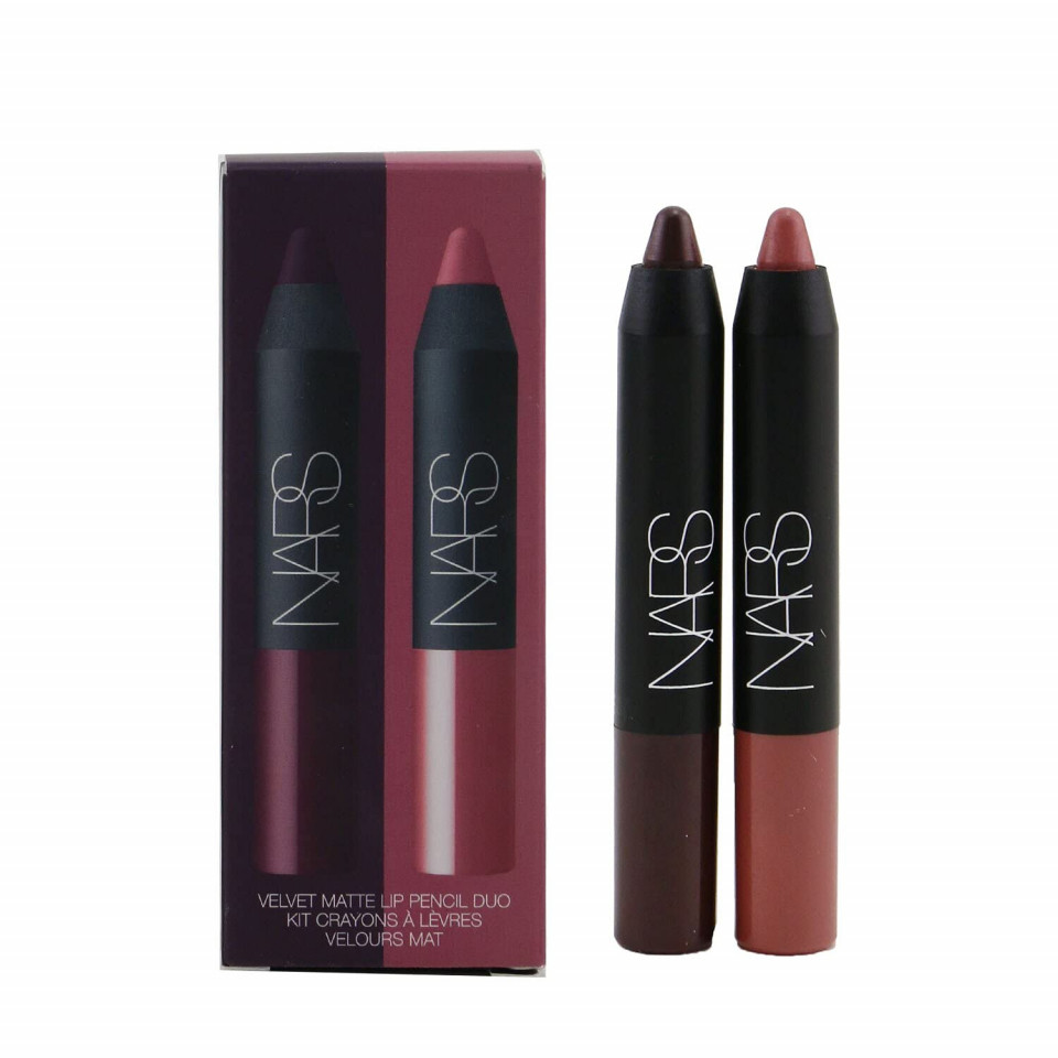 Set Creion ruj Mat, NARS Velvet Matte Lip Pencil 2 x 1,8 g (Gramaj: 2 x 1,8 g, CULOARE: Train Bleu +