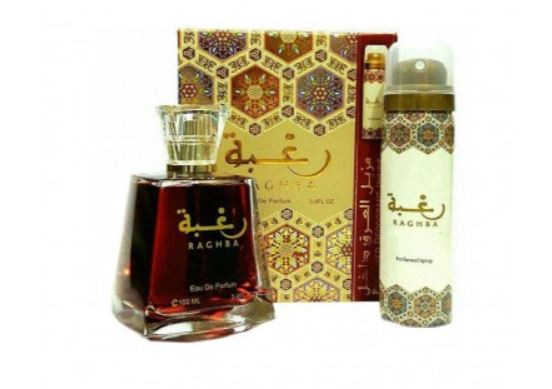 Set Lattafa Raghba 100 ml parfum + 50 ml deo spray (Concentratie: Apa de Parfum, Gramaj: 100 ml)