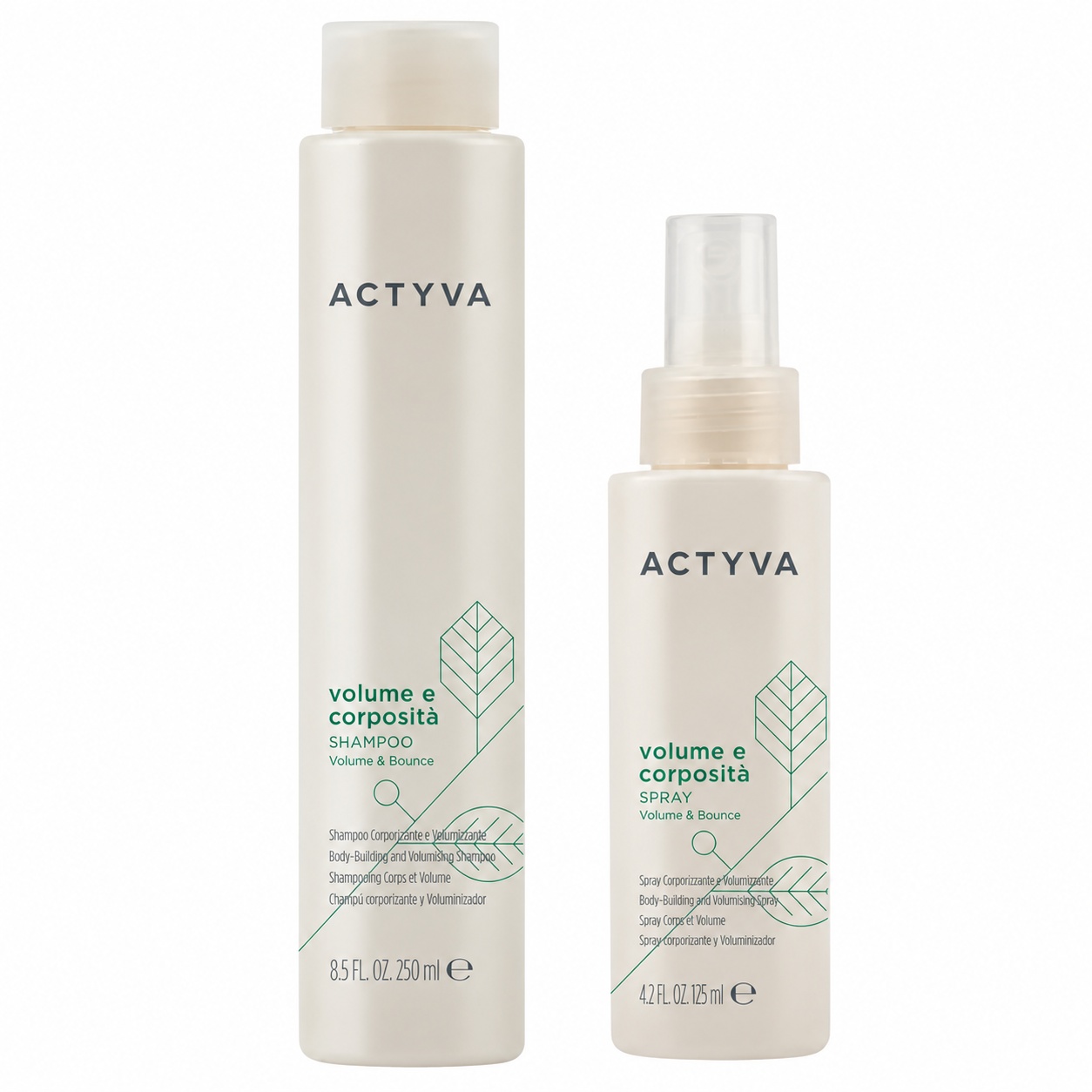Set pentru volum Kemon Actyva Volume e Corposità, Sampon 250 ml + Spray 125 ml
