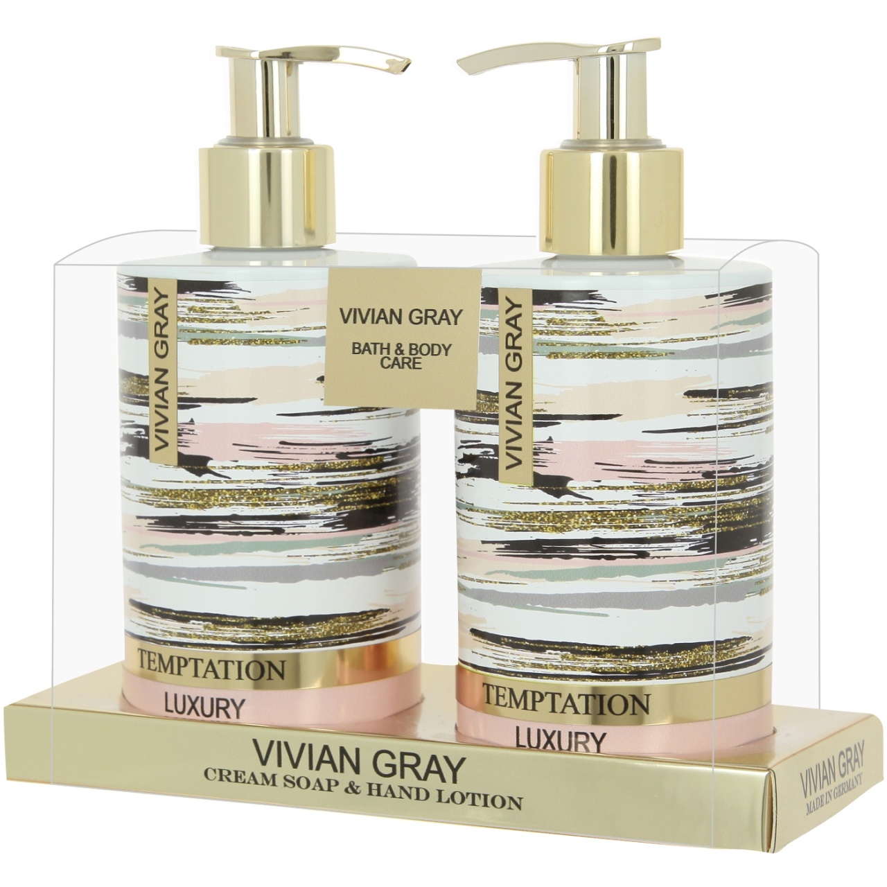 Set Vivian Gray Temptation, Cleansing, Sapun lichid, 250 ml + Lotiune de maini, 250 ml