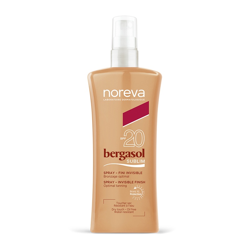 Spray finish invizibil Noreva Bergasol Sublim SPF 20+, 125 ml