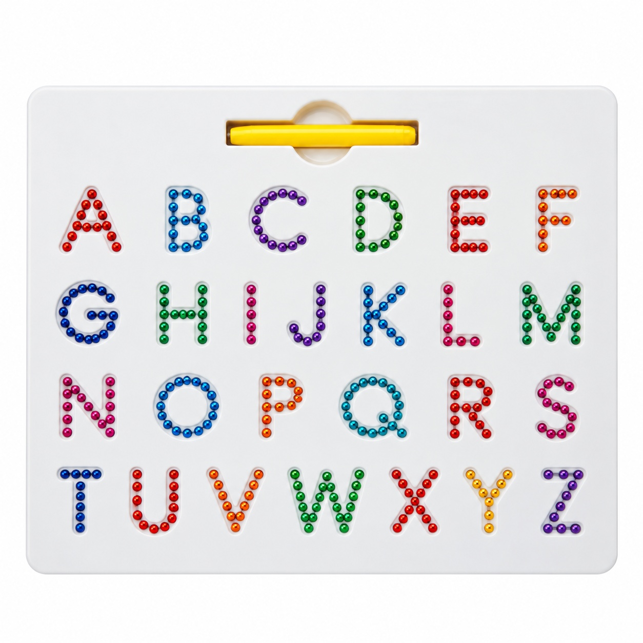 Tablita magnetica educativa First Classroom 2 in 1, litere, cifre, simboluri, marker si burete, multicolor, 3+ ani (Copy 1)