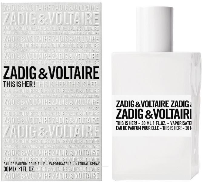 Zadig & Voltaire This Is Her! Apa de Parfum, Femei (Concentratie: Apa de Parfum, Gramaj: 30 ml)