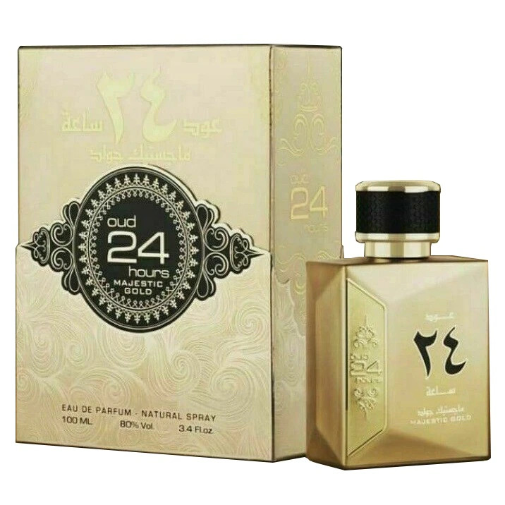 Ard al Zaafaran Oud 24 Hours Majestic Gold Apa de Parfum, Unisex, 100ml (Concentratie: Apa de Parfum, Gramaj: 100 ml)