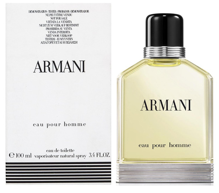 Armani Eau pour Homme, Barbati, Apa de Toaleta (Concentratie: Apa de Toaleta, Gramaj: 100 ml Tester)