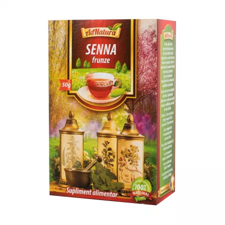 Ceai Senna frunze 50 g AdNatura