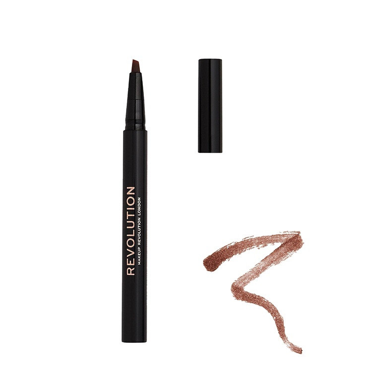 Creion pentru sprancene Makeup Revolution, Bushy Brow (Concentratie: Creion contur sprancene, CULOARE: Medium Brown, Gramaj: 0,5 ml)