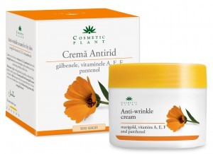 Crema antirid cu galbenele Cosmetic Plant (Concentratie: Crema pentru fata, Gramaj: 50 ml)