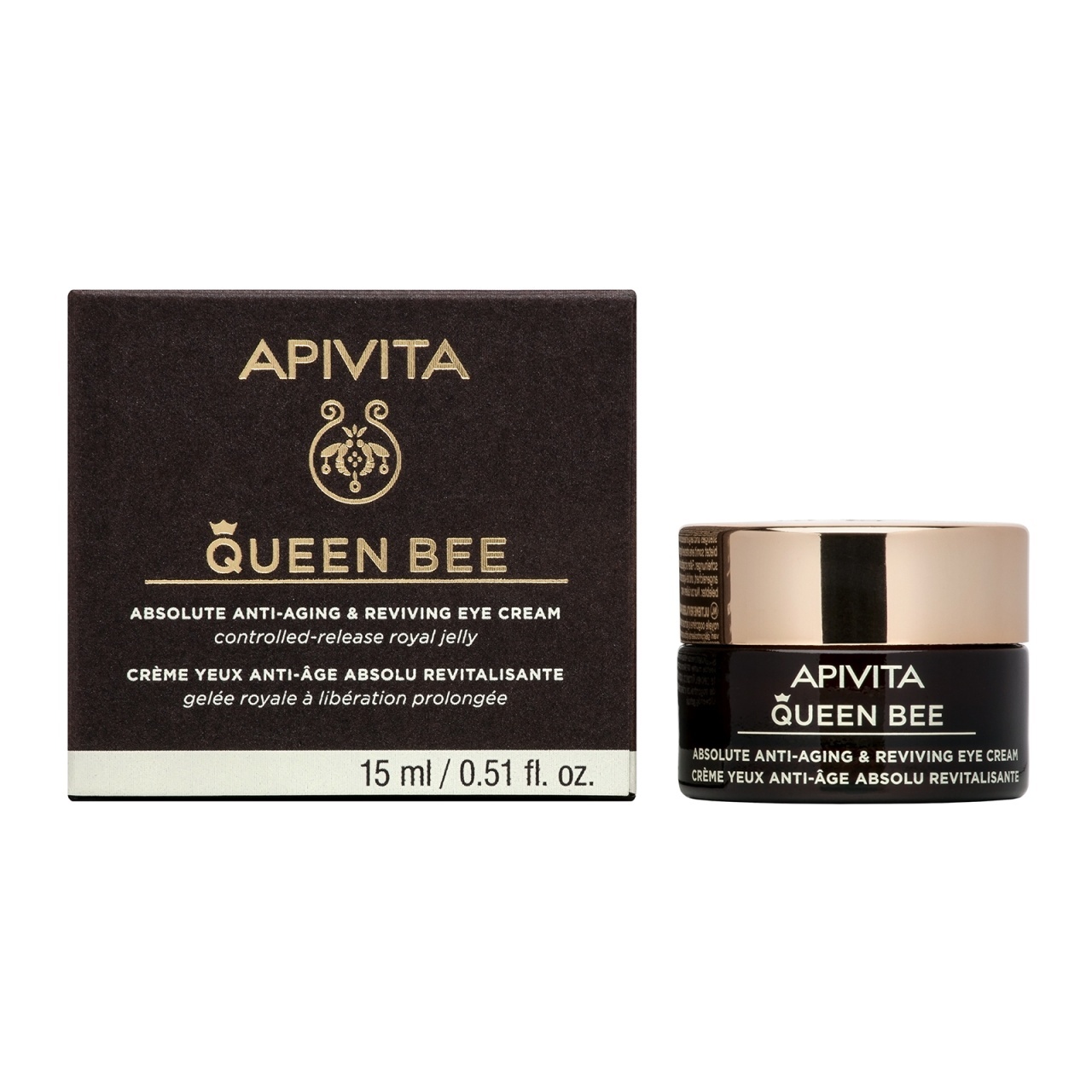 Crema antirid de ochi Apivita Queen Bee, 15 ml