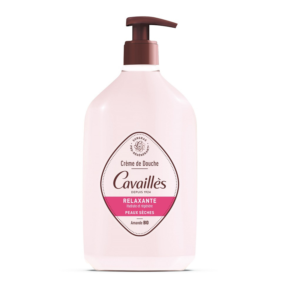 Crema de dus relaxanta cu unt de migdale si extarct de trandafir, Roge Cavailles (Gramaj: 750 ml, Concentratie: crema de dus)