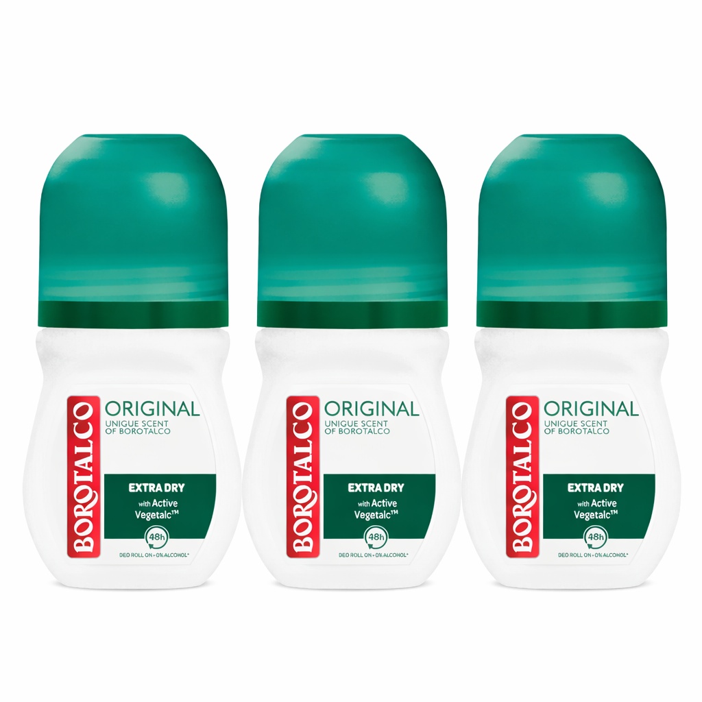 Deodorant Roll-On Borotalco Original (Gramaj: 3 x 50 ml)