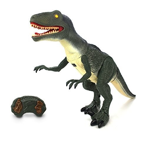 Dinozaur interactiv cu telecomanda, lumini si sunete, Dinosaur Planet, 30 cm