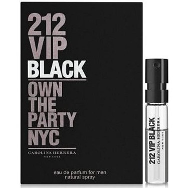 Esantion Carolina Herrera 212 VIP Black Men, Apa de parfum, 1,5 ml