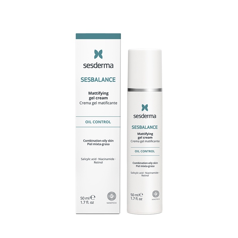 Gel-crema matifiant pentru tenul mixt si gras Sesbalance Sesderma, 50 ml