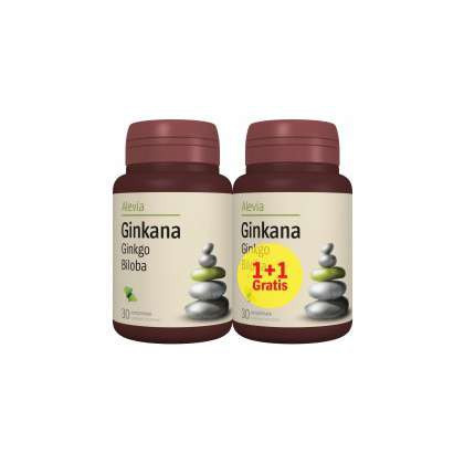 Ginkana (Ginkgo biloba) 40 mg Alevia 30+30 comprimate (Concentratie: 40 mg)