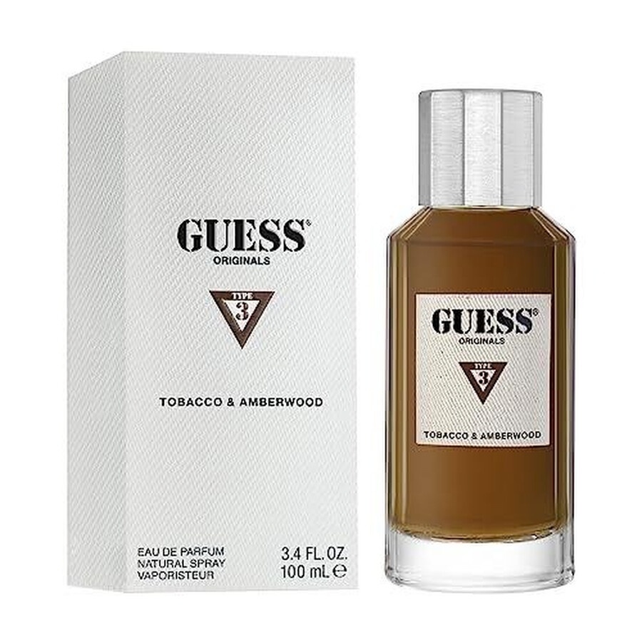 Guess Tobacco Amberwood, Femei, Apa de Parfum, Unisex (Gramaj: 100 ml)