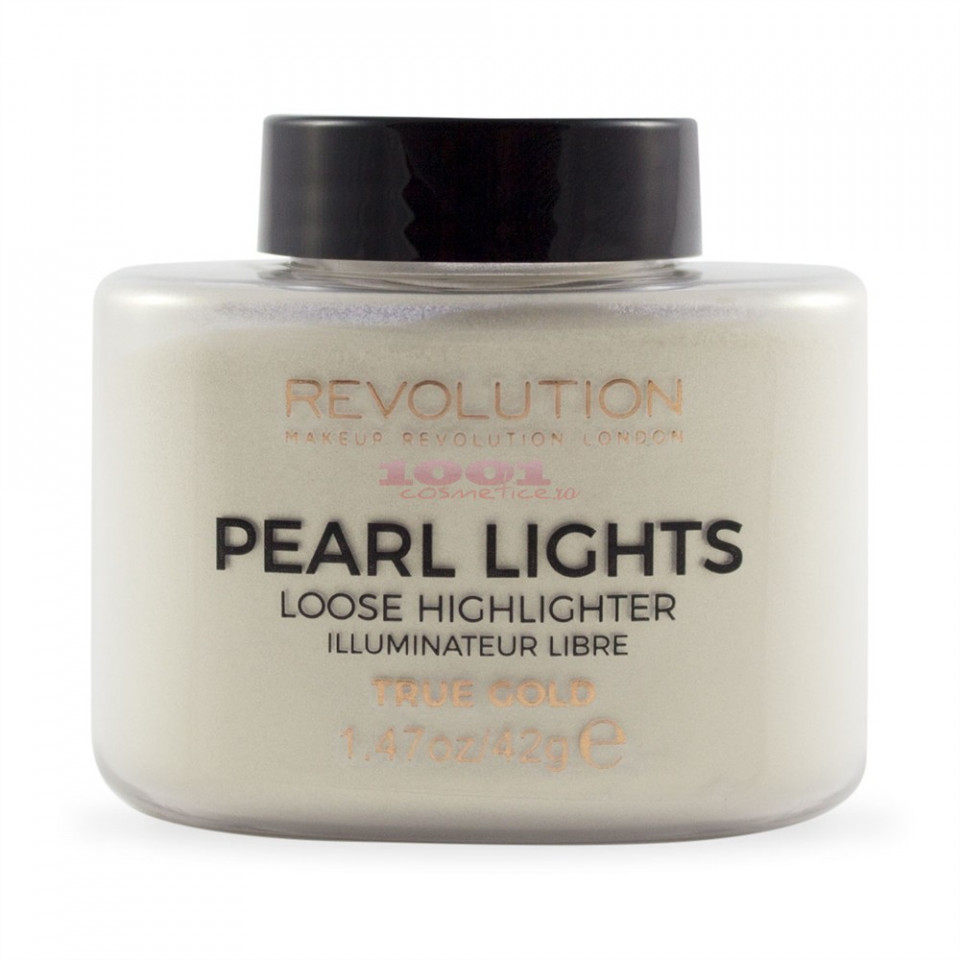 Iluminator Pulbere MAKEUP REVOLUTION Pearl Lights Loose Highlighter (Gramaj: 25 g, Concentratie: Iluminator, CULOARE: Sunset Gold)