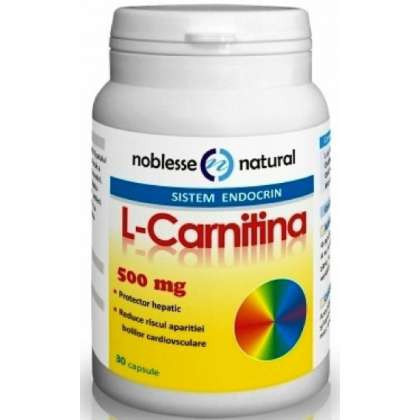 L-Carnitina 500 mg Noblesse Natural 30 capsule (Concentratie: 500 mg)