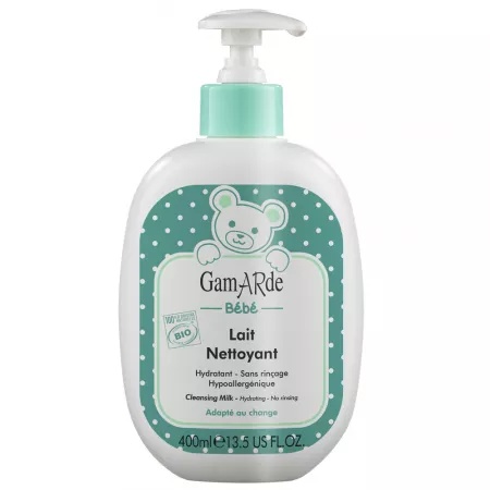 Lapte de curatare eco zone delicate pentru bebelusi, Gamarde, 400 ml (Gramaj: 400 ml)