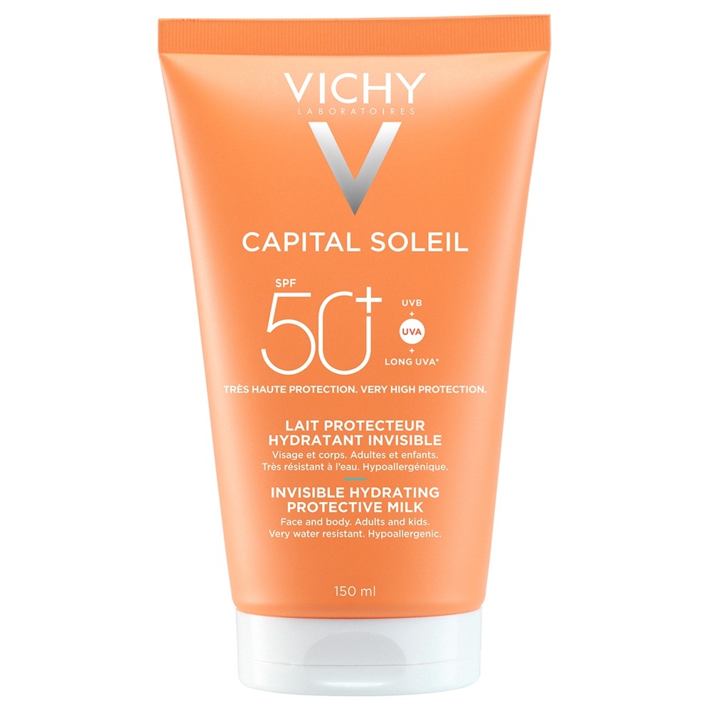 Lotiune hidratanta cu protectie solara SPF 50+ Capital Soleil Vichy, 150 ml
