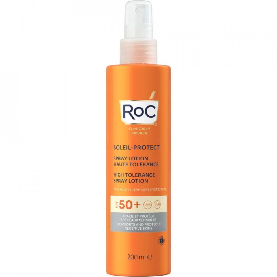 Lotiune protectie solara toleranta ridicata SPF50, Roc Soleil Protect High Tolerance, 200ml