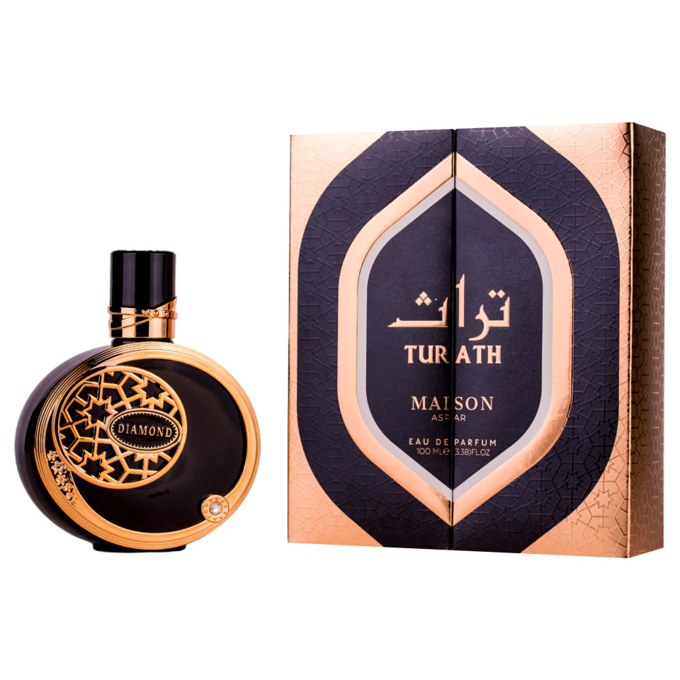 Maison Asrar Turath Black, Apa de Parfum, Barbati, 100 ml (Concentratie: Apa de Parfum, Gramaj: 100 ml)