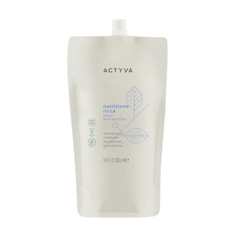 Masca de hidratare intensa par foarte uscat Kemon Actyva Nutrizione Ricca (Concentratie: Masca de par, Gramaj: 500 ml Refill)