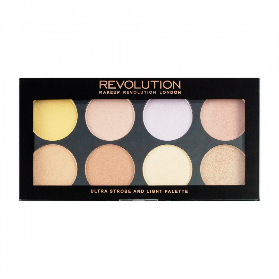 Paleta iluminatoare Makeup Revolution Ultra Strobe and Light (Gramaj: 15 g, Concentratie: Trusa de farduri)