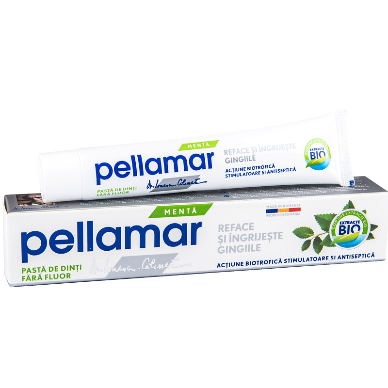 Pasta de dinti cu menta Pellmar Oral, 50 ml (Gramaj: 50 ml, Concentratie: Pasta de dinti)