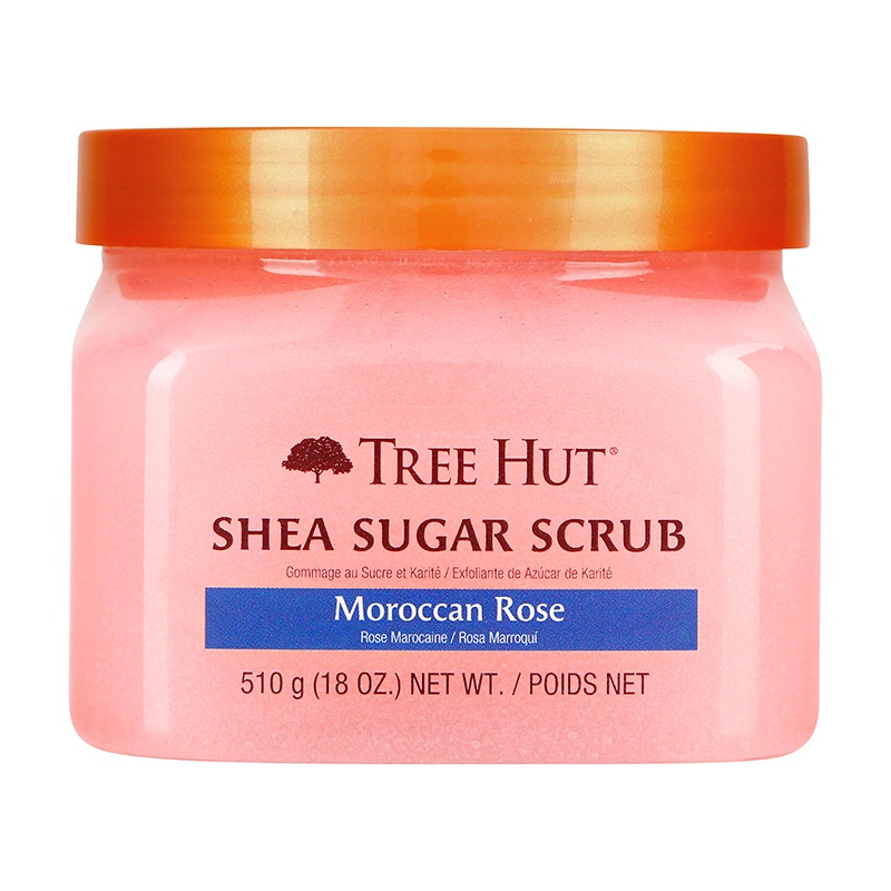 Scrub exfoliant pentru corp Shea Sugar, Moroccan Rose Tree Hut, 510 g
