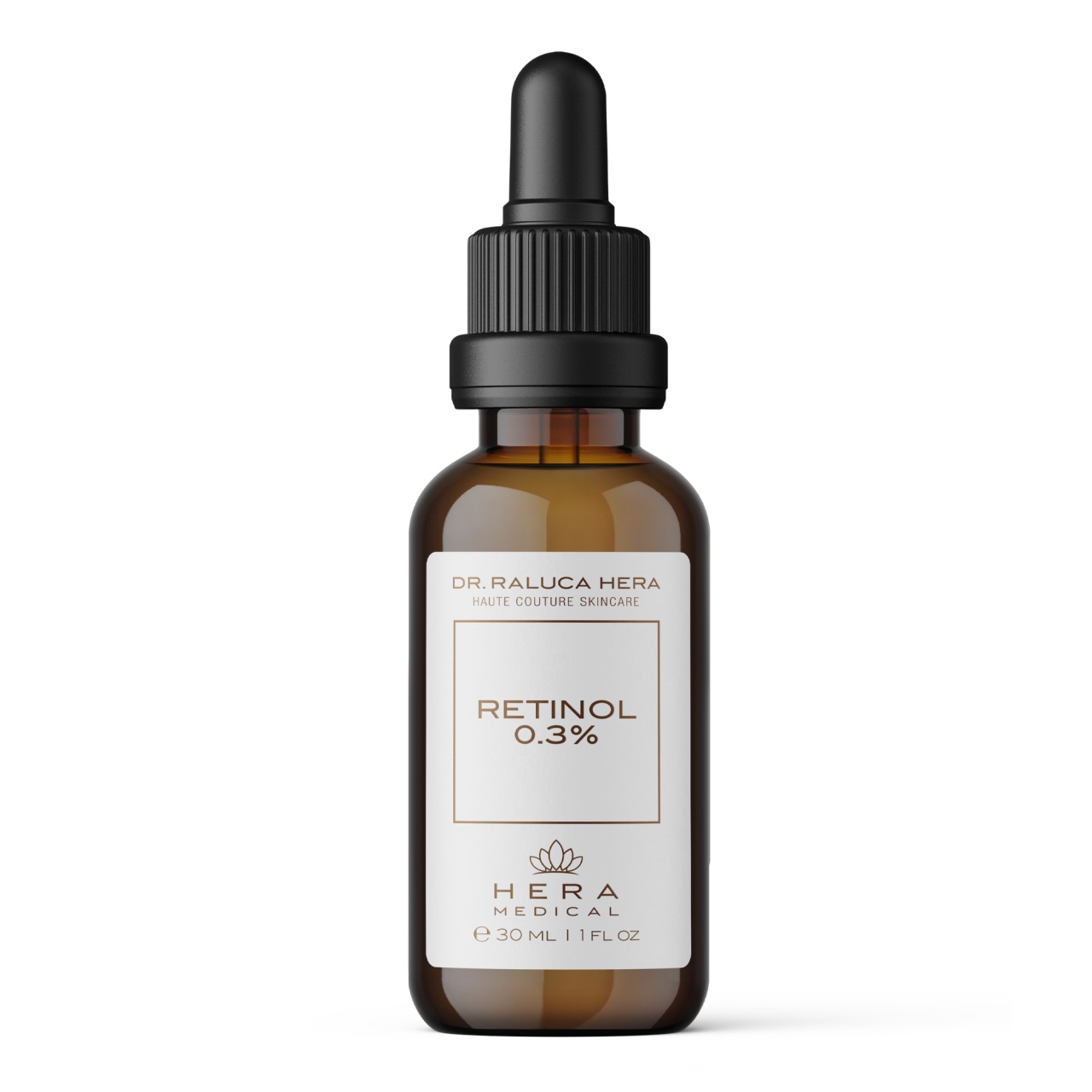 Ser facial cu retinol pur 0.3% pentru riduri si pete pigmentare, Hera Medical, 30 ml (Gramaj: 30 ml)