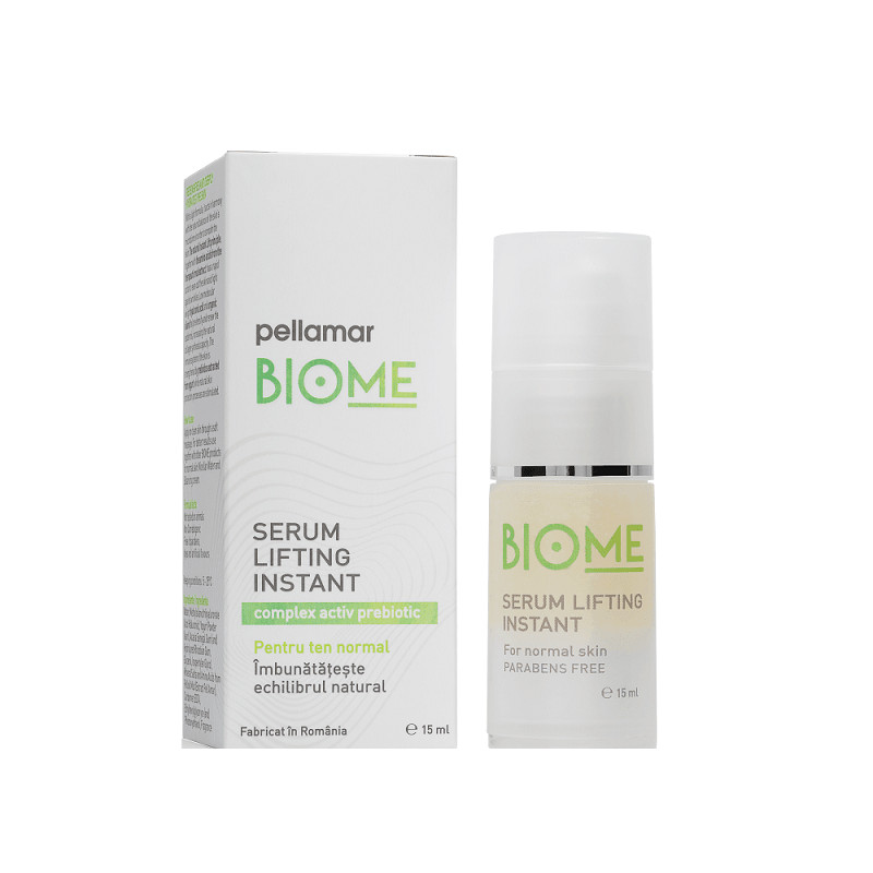 Serum lifting instant pentru ten normal Pellamar Biome, 15 ml (Concentratie: Serum, Gramaj: 15 ml)