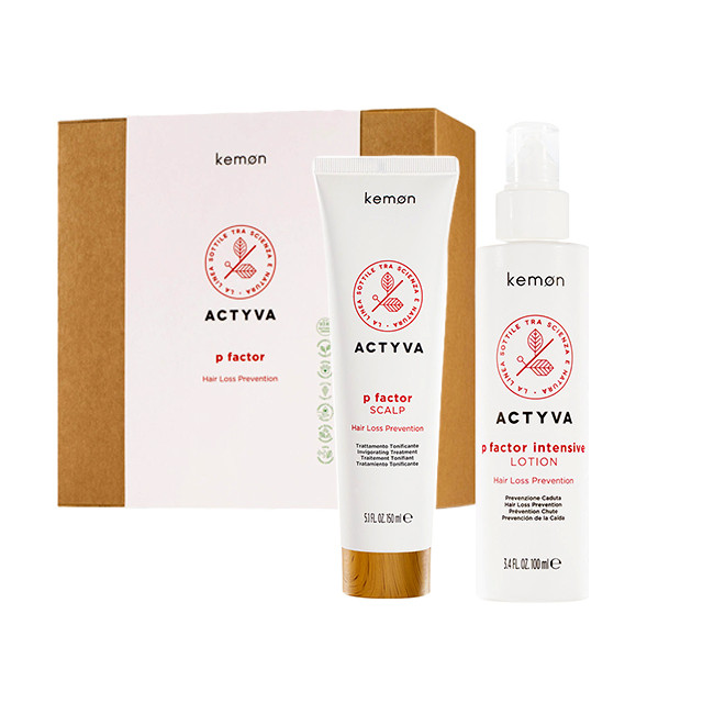 Set anti-caderea parului Kemon Actyva P Factor, Tratament 150 ml + Lotiune 100 ml