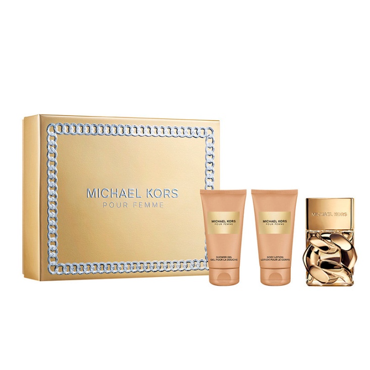 Set cadou Michael Kors Pour Femme, Apa de parfum, 50 ml + Gel de dus, 50 ml + Lotiune de corp, 50 ml